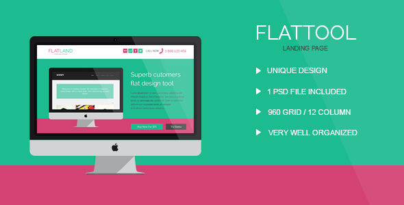 FlatTool - Free PSD Template